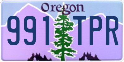 OR license plate 991TPR