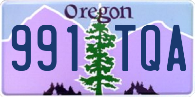 OR license plate 991TQA