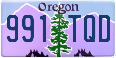 OR license plate 991TQD