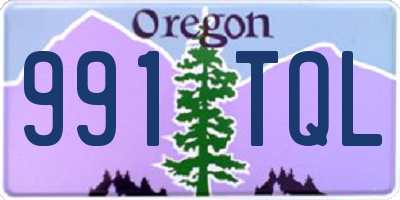 OR license plate 991TQL