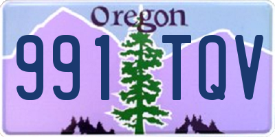 OR license plate 991TQV