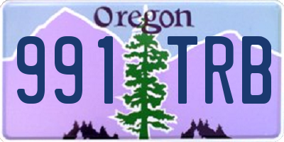 OR license plate 991TRB