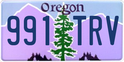 OR license plate 991TRV