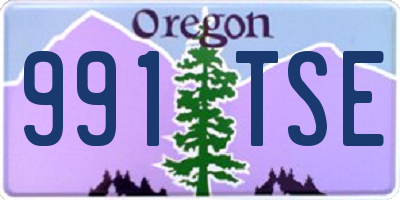 OR license plate 991TSE