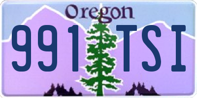 OR license plate 991TSI