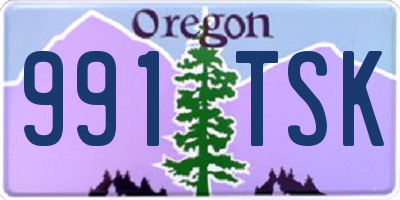 OR license plate 991TSK