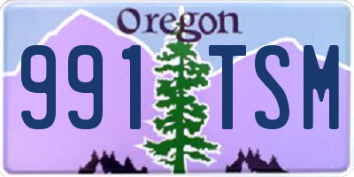 OR license plate 991TSM