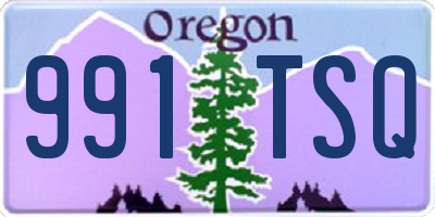 OR license plate 991TSQ