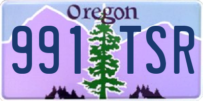 OR license plate 991TSR