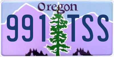 OR license plate 991TSS