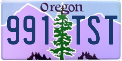 OR license plate 991TST