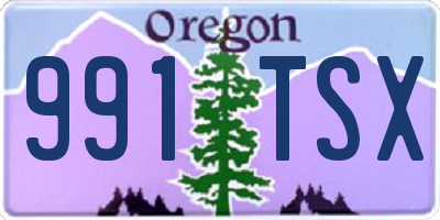 OR license plate 991TSX