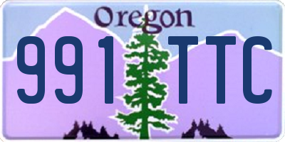 OR license plate 991TTC