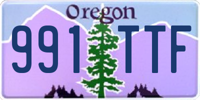 OR license plate 991TTF