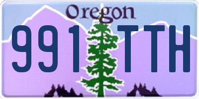 OR license plate 991TTH