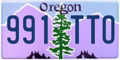 OR license plate 991TTO