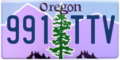 OR license plate 991TTV