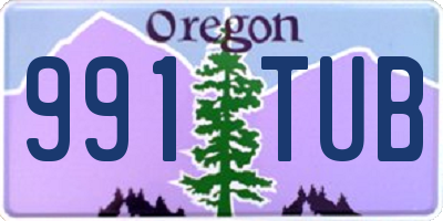 OR license plate 991TUB