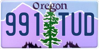 OR license plate 991TUD