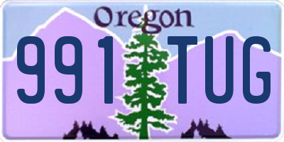 OR license plate 991TUG