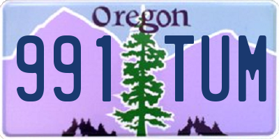 OR license plate 991TUM