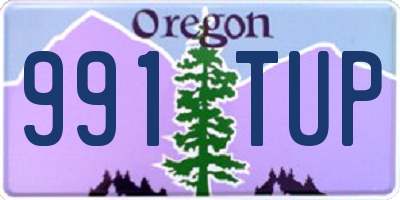 OR license plate 991TUP