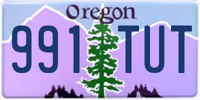 OR license plate 991TUT