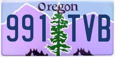 OR license plate 991TVB