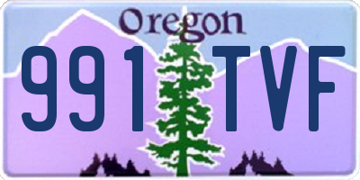 OR license plate 991TVF