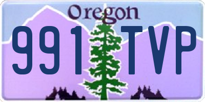 OR license plate 991TVP