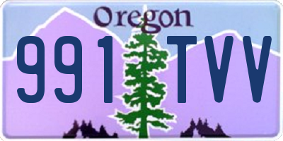 OR license plate 991TVV