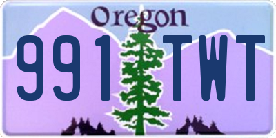 OR license plate 991TWT