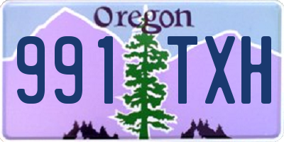 OR license plate 991TXH