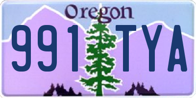 OR license plate 991TYA