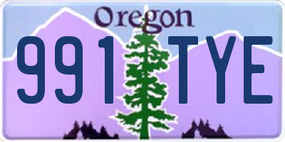 OR license plate 991TYE