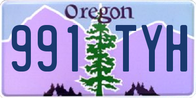 OR license plate 991TYH