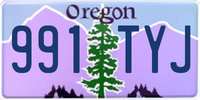 OR license plate 991TYJ