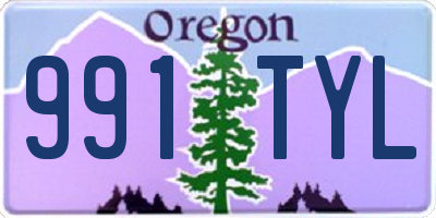 OR license plate 991TYL