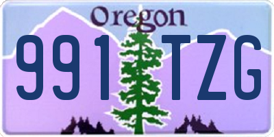 OR license plate 991TZG