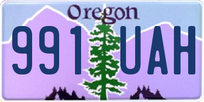 OR license plate 991UAH