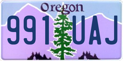 OR license plate 991UAJ