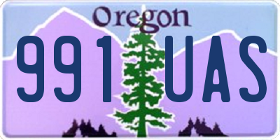 OR license plate 991UAS