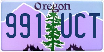 OR license plate 991UCT