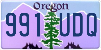 OR license plate 991UDQ