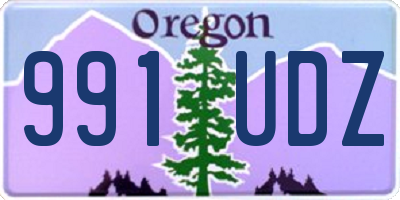 OR license plate 991UDZ