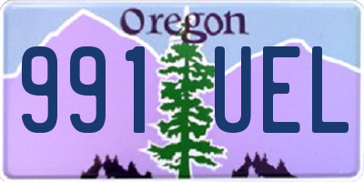 OR license plate 991UEL