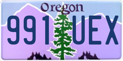 OR license plate 991UEX