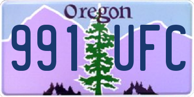 OR license plate 991UFC