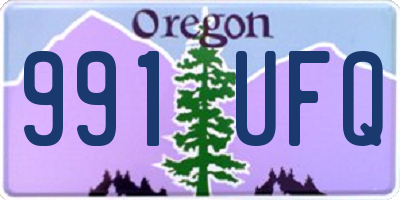 OR license plate 991UFQ