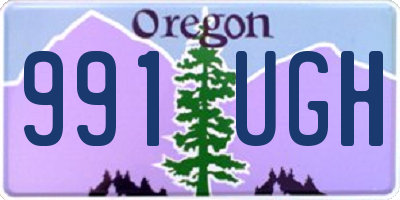 OR license plate 991UGH